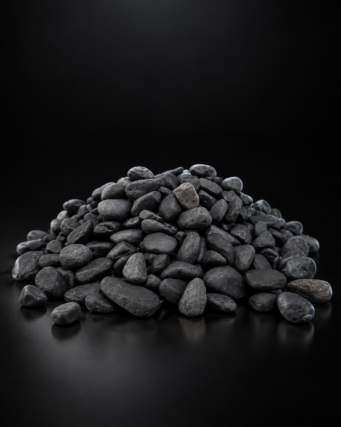 Piedra decorativa de mármol negro 500 g