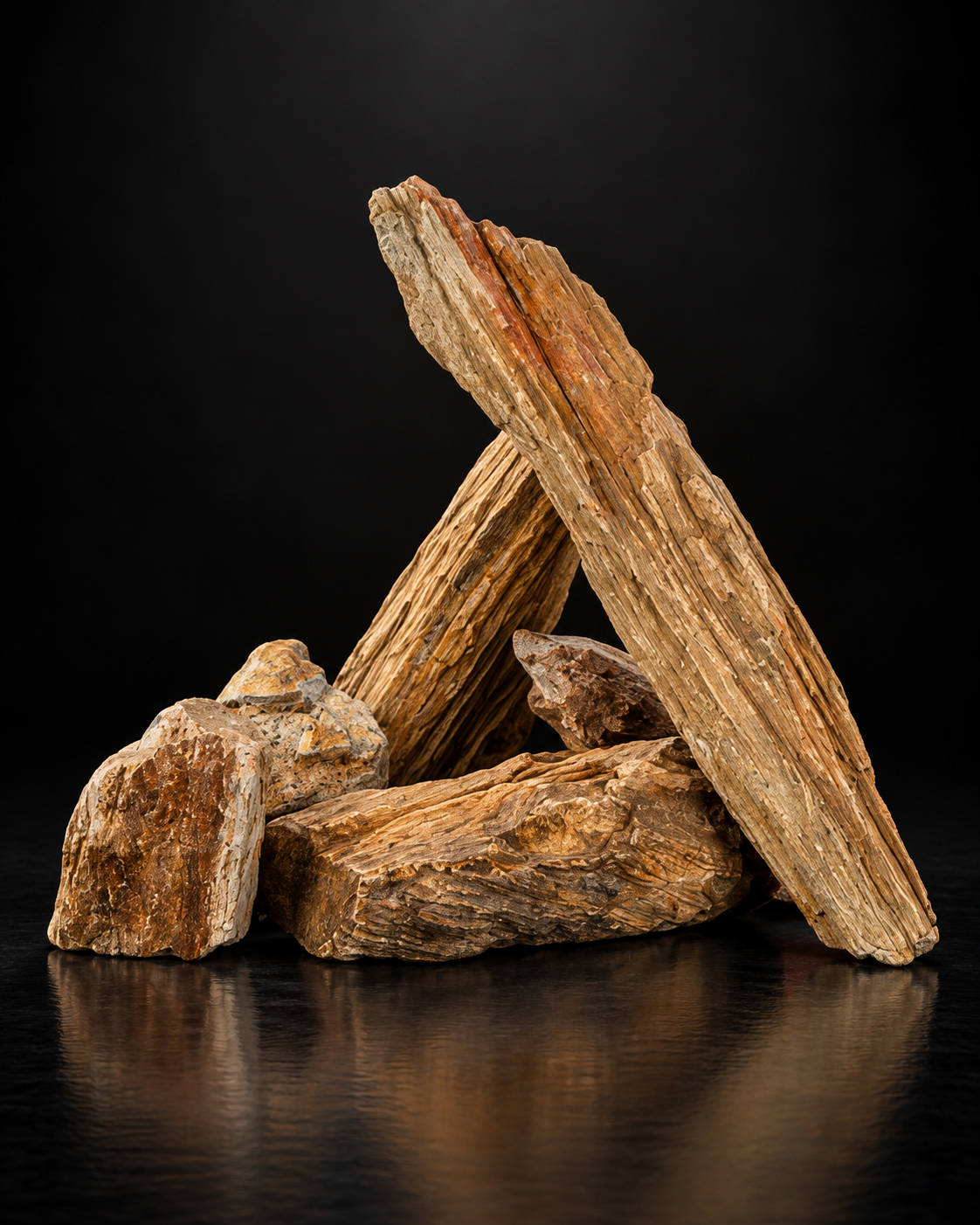 Piedra tipo madera petrificada